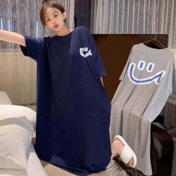 상세정보별도표시 / 상세정보별도표시 [모노무드] URK-1001247 빅 베이직 여자 스마일 포인트 올데이 반팔 원피스