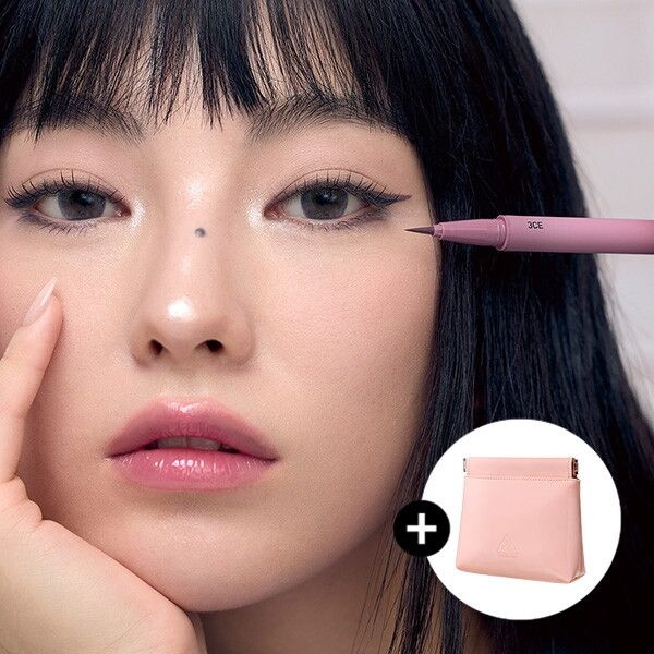 [쓰리씨이] [3CE]마이링 아이라이너 (증)클라우디 핑크 플립 파우치