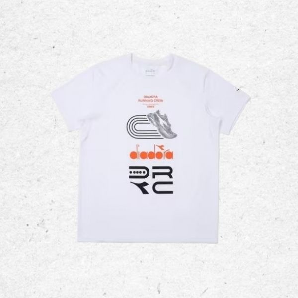 <매장정품> 디아도라 DIADORA DRC 그래픽 러닝 반팔 티셔츠 WHITE V1DA16 1297047