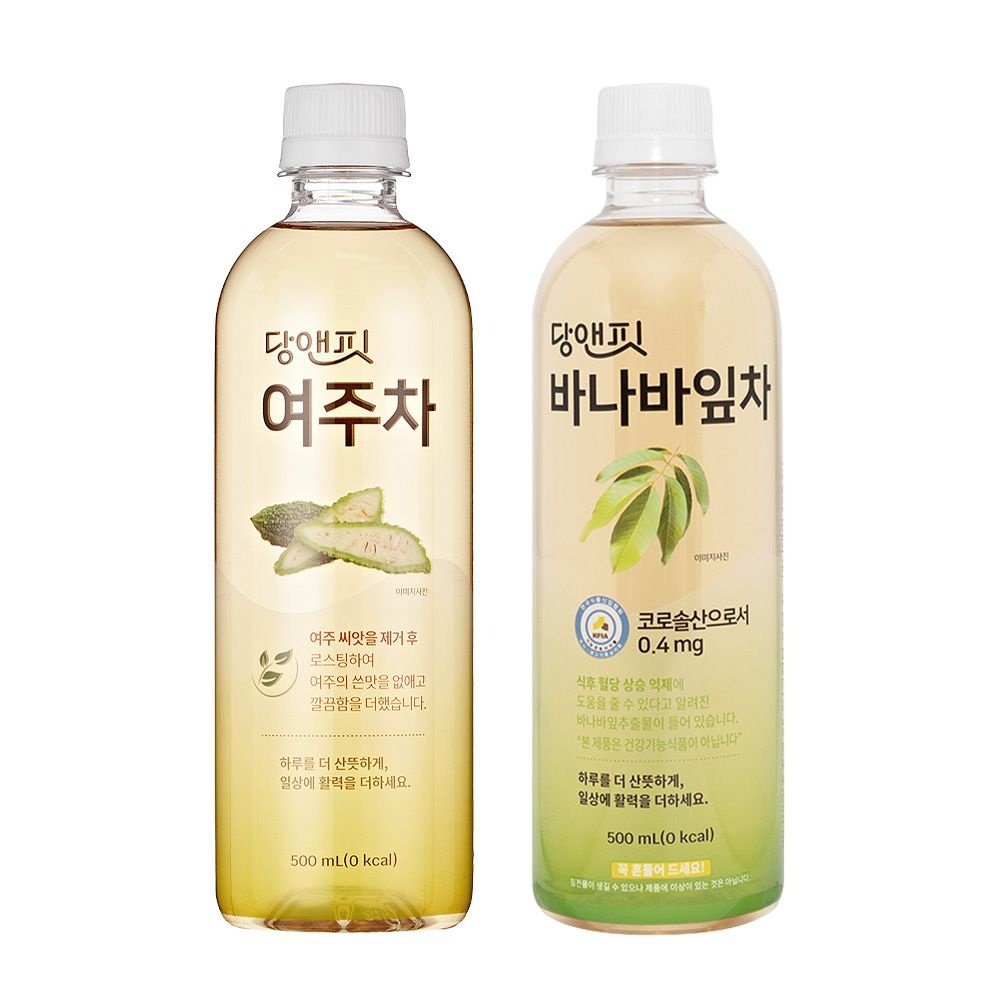 당앳핏 일화 당앤핏 여주차 + 바나바잎차 500ml X 각20pet 총 40pet