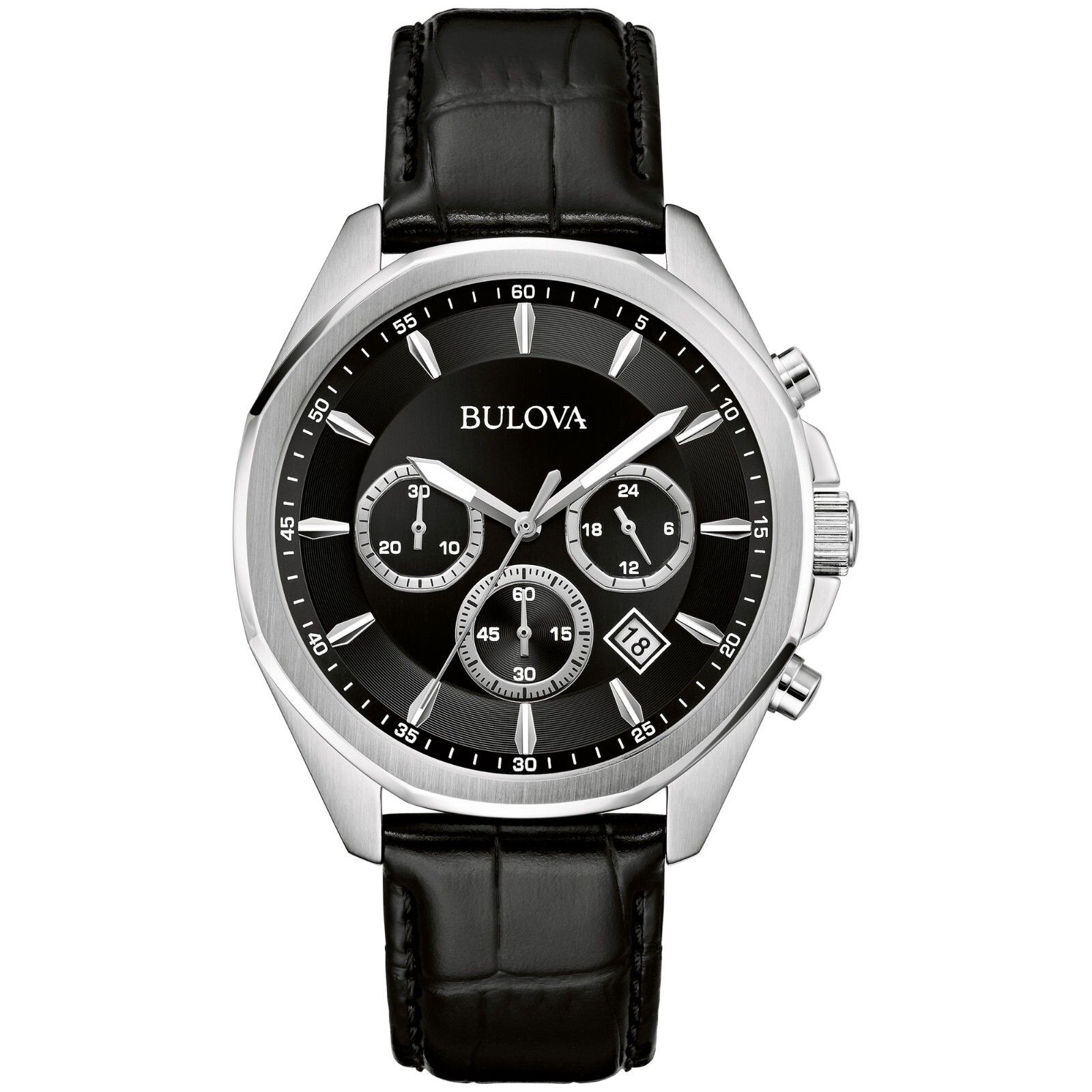 [해외] Bulova 부로바 불로바 남성용 클래식 크로노그래프 쿼츠 실버 스테인리스 스틸 시계 40mm 96B450 611768