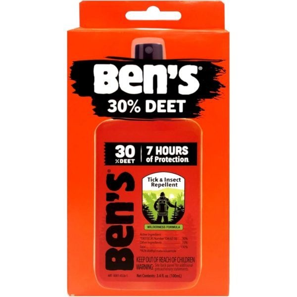 [해외] Ben's 벤 30% DEET 모기 진드기 해충 퇴치 3.4온스 스프레이