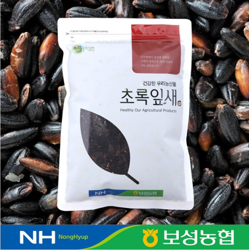 [온누리상품 상생페이백] [보성농협] 찰흑미 1kg/2kg 초록잎새 찹쌀흑미