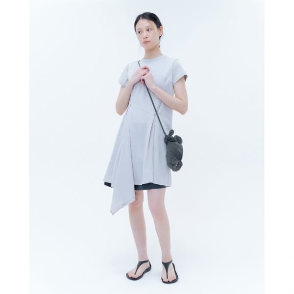 <매장정품> 미세키서울 MISEKI SEOUL Billow sheer sleeveless one piece SILVER GREY MSK252OP01SG 190459