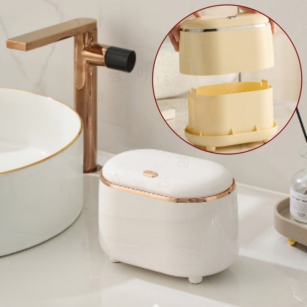 책상 사무실 미니휴지통 화장솜 정리 휴지통 5L 깔끔한 원룸