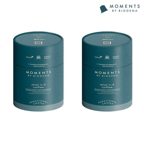 바이오제나 앨리멘타스틱 푸드 이노베이션 모먼츠 커피 샷넘버포 더블 패키지 27개입 2BOX (네스프레소 호환 캡슐커피)