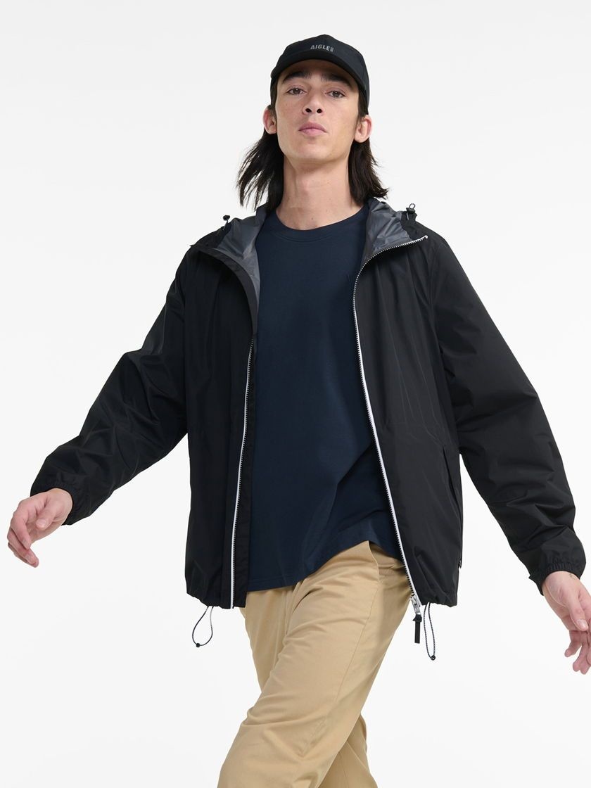 Aigle 이동휘 착용RAINPACK 70: UNISEX 패커블 워터프루프 자켓 AIS25UOUT011NOI 196857