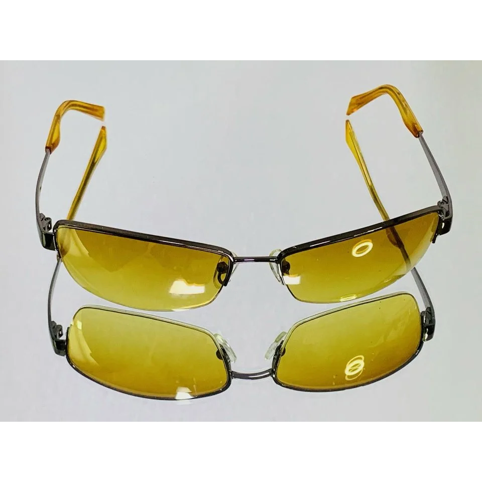 CAPRIO FHC-003-J 노란색 반무테 포인트 선글라스 UV차단 가성비 데일리룩 코디 여름 바캉스