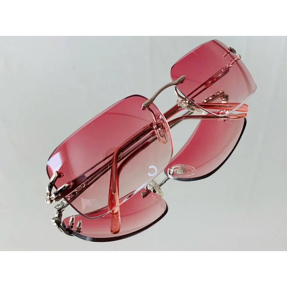 CAPRIO 3MC542Y 분홍색 싱글 템플 디자인 선글라스 차량용 UV차단 액세서리 바캉스룩 여름필수템