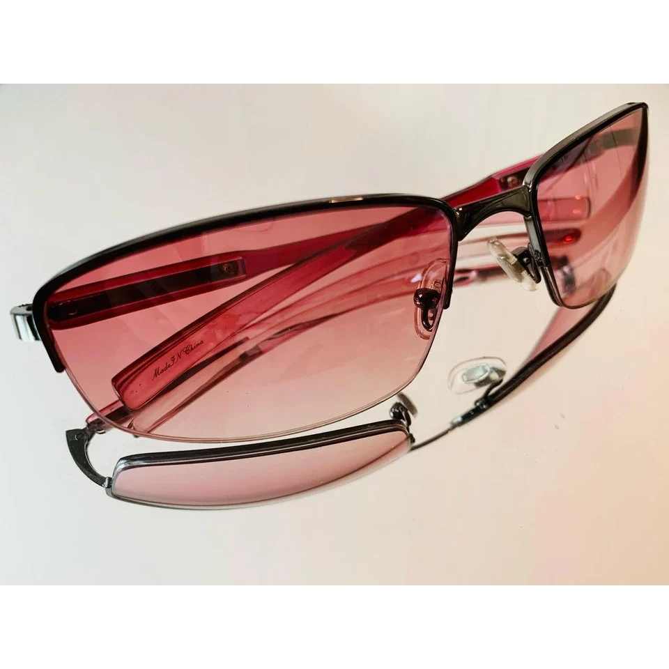 CAPRIO 2MH511 분홍색 사각 프레임 와이드 선글라스 데일리 포인트 패션 안경 데일리아이템 스포츠