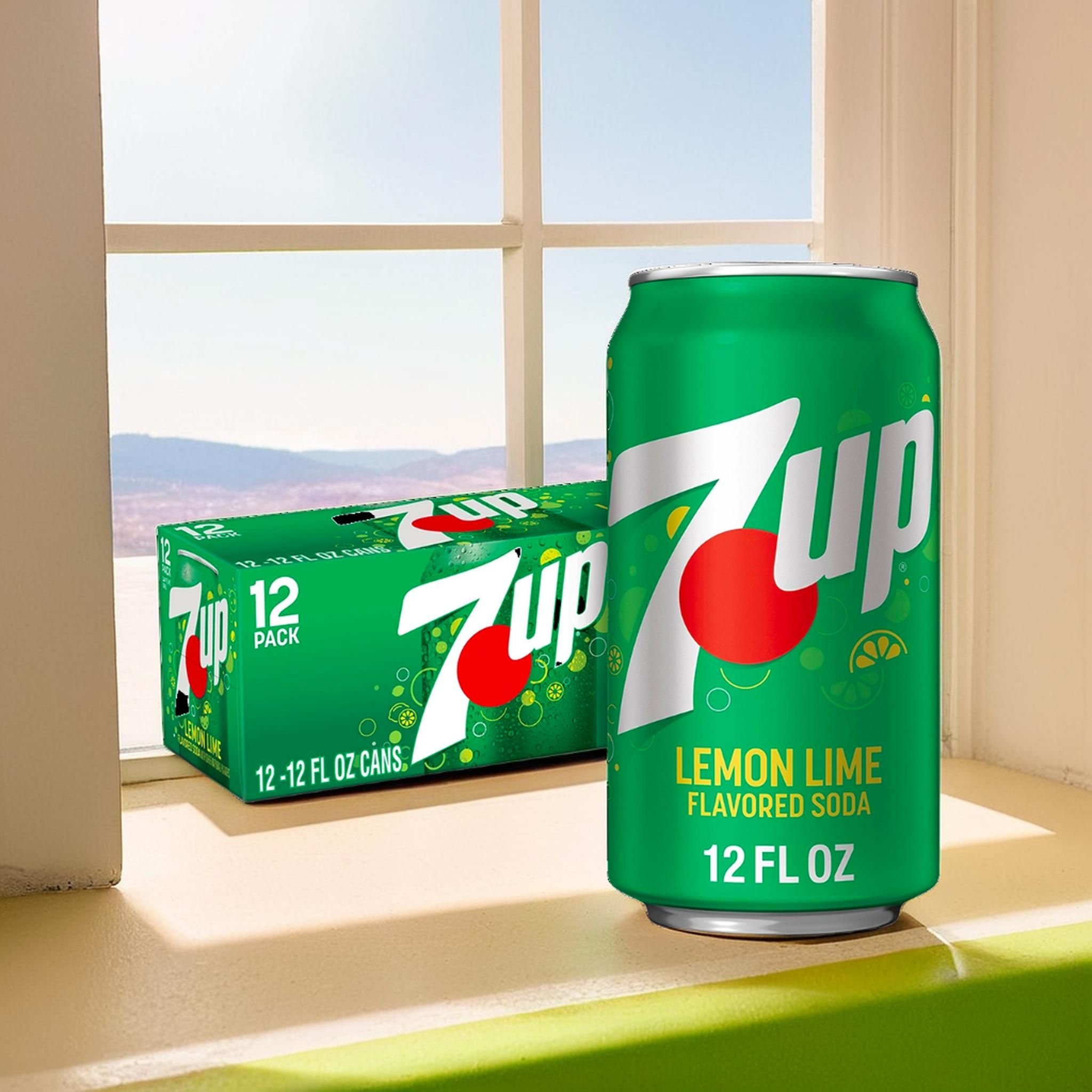 미국 세븐업 7UP 레몬 라임 소다 탄산 355ml x 12캔