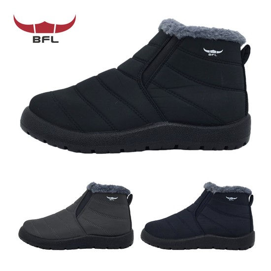 버팔로 BFL 발편한 남성 털 운동화 방한화 겨울 패딩 신발 짧은 발목 숏 부츠