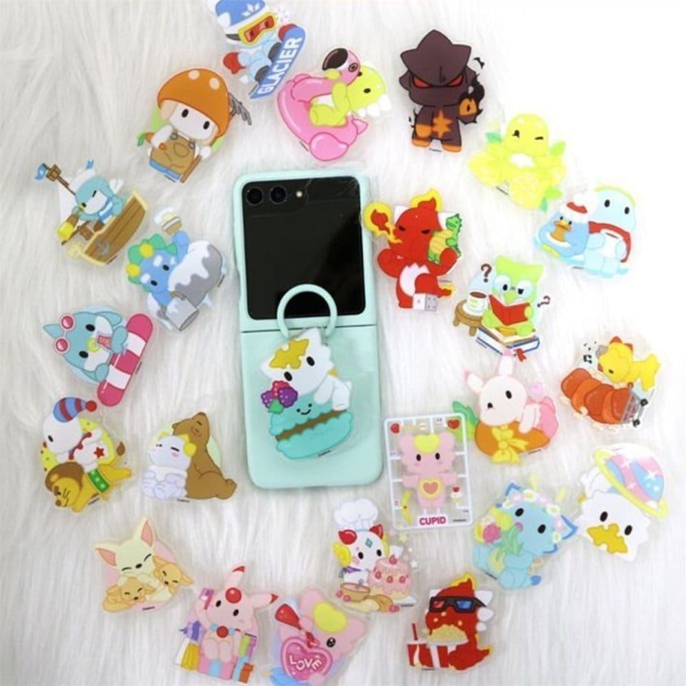 [LLON] 드래곤빌리지 랜덤스마트톡 24개입 스마트폰홀더 휴대폰그립