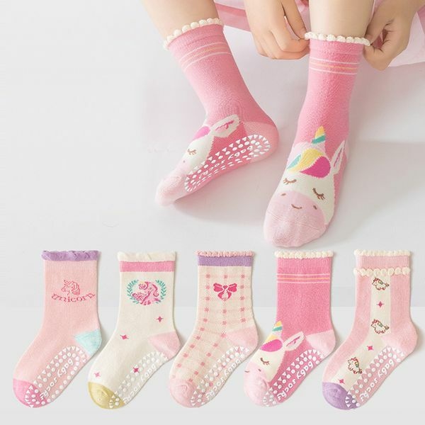 (현대Hmall) [보리보리/꼼지]NF32 스위콘(5족)양말세트 아동 미끄럼 방지 양말