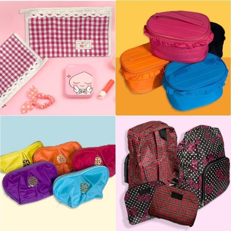 땡처리  화장품 파우치 모음전  여행파우치 필통 접이식 장바구니 백팩 사각파우치 쿠션파우치 여행가방