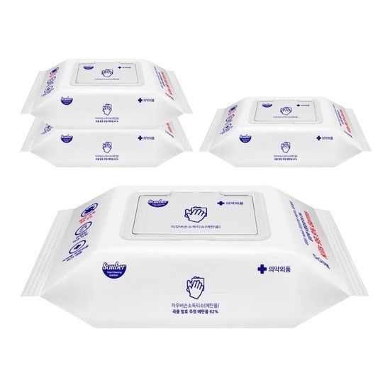 살균99.9 손소독티슈 50매입X4개