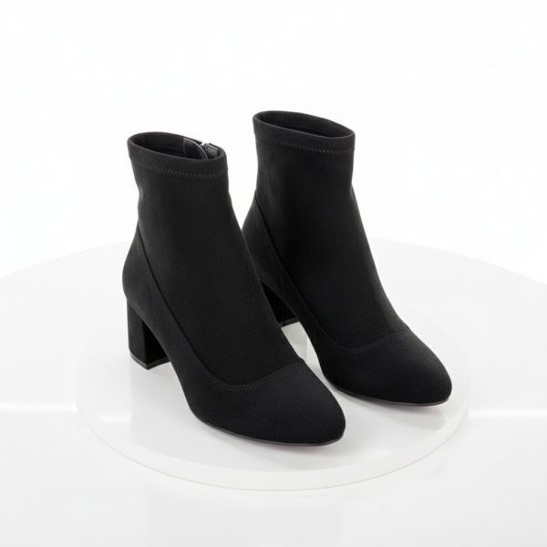 세레스 여성 스웨이드 삭스 스판 앵클 부츠 6cm AGDCR 500A-0 23666584 705305