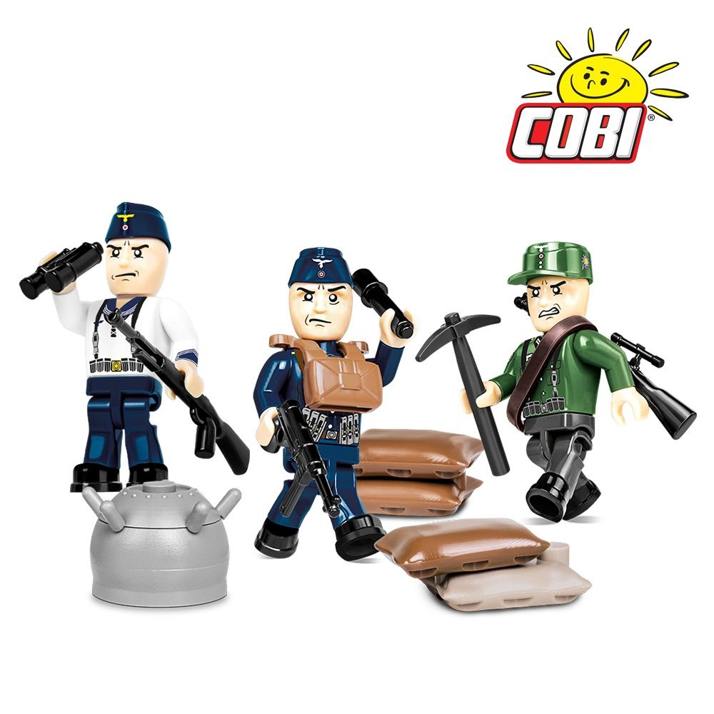 (현대Hmall) [COBI] 코비블럭 밀리터리 피규어 독일 산악병과 3명 SET 2046