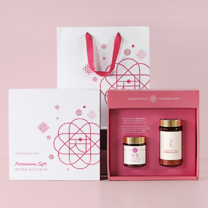 천생 꽃송이버섯 분말 환 선물세트 100G 2종 최상급 베타글루칸 친환경재배 몸관리 건버섯