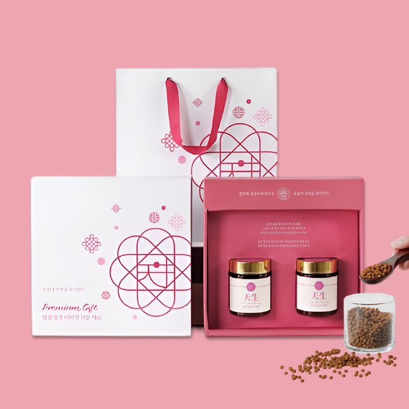 천생 꽃송이버섯 환 선물세트 100G 2통 베타글루칸 면역력 친환경재배 버섯차 버섯분말