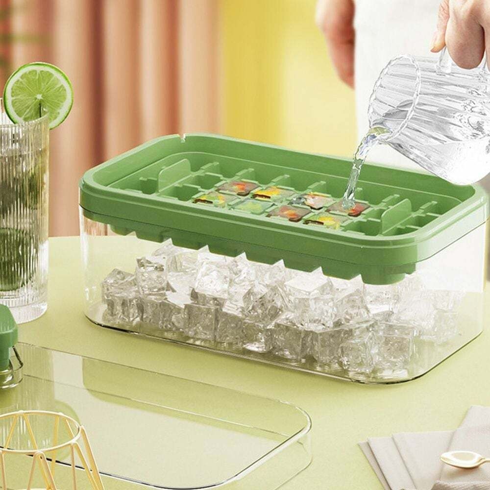 베프몰 (현대Hmall) 7day HK65UI82 32구 원터치 아이스트레이(E타입) (그린) 얼음틀