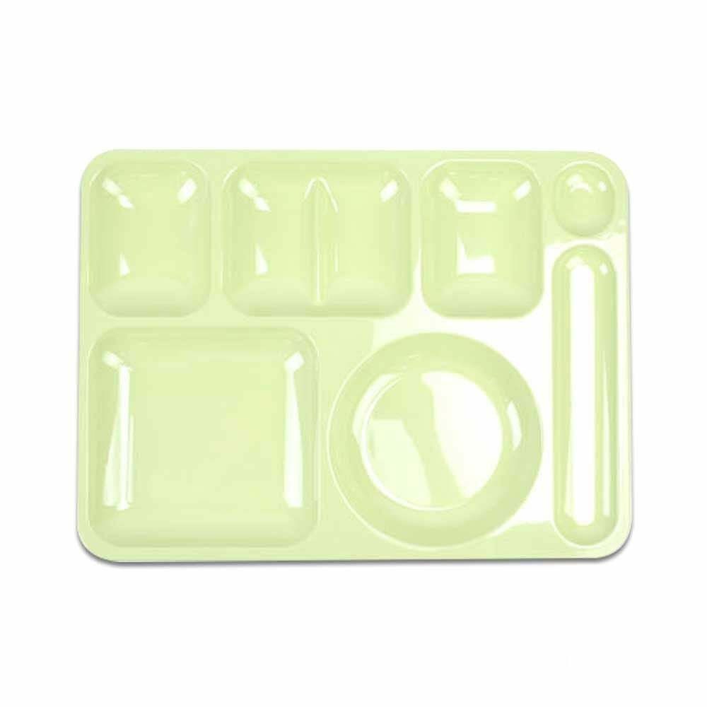 (현대Hmall) PC재질 RD88IZ16 성인용 4찬 식판 38.8x29cm 22호 연두