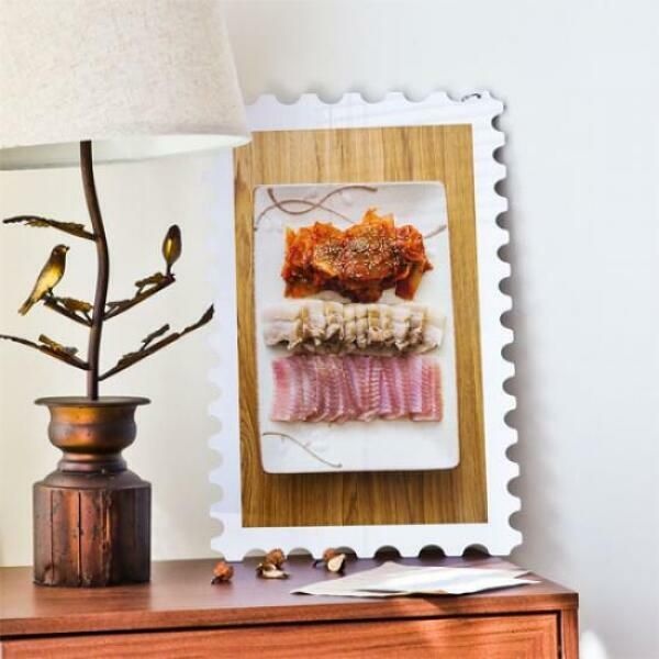 (현대Hmall) 아트박스/꾸밈 ns284-행잉액자_홍어삼합(우표세로대형)