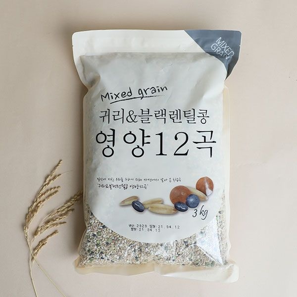 [온누리7%혜택][햇사래] 귀리&블랙렌틸콩 영양12곡 3kg