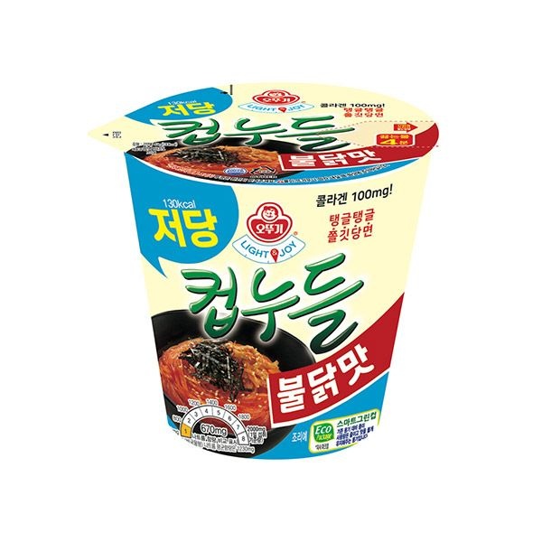 오뚜기 저당 컵누들 불닭맛 42g 15개