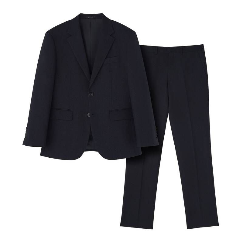 [백화점 정품] 맨잇슈트 25 사계절 네이비 마이크로 패턴 파워스판 클래식 데일리 정장