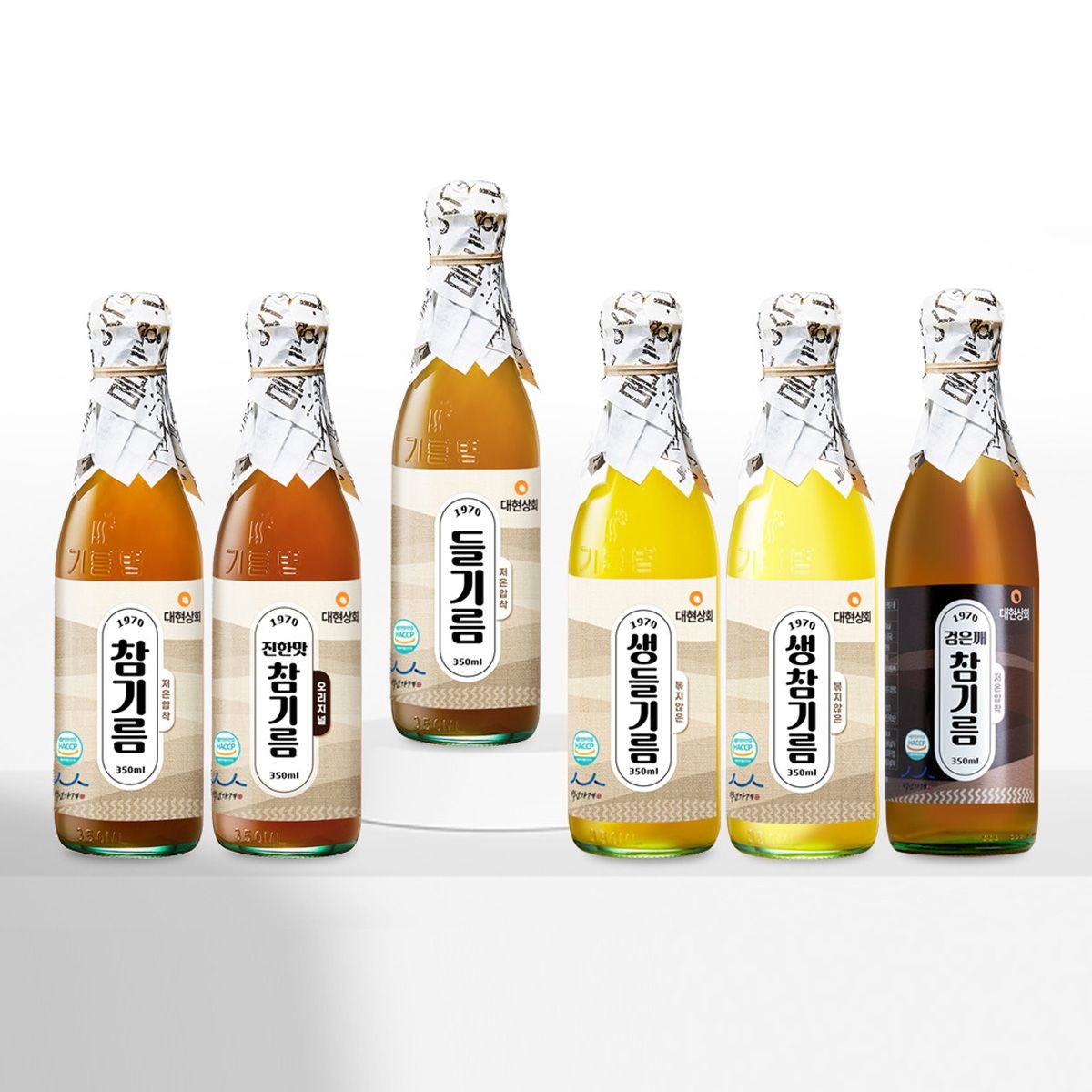 [온누리상품 상생페이백] 대현상회 55년전통 대현상회 저온압착 참기름 들기름 생들기름 350ml / HACCP 인증 백년가게 방앗간