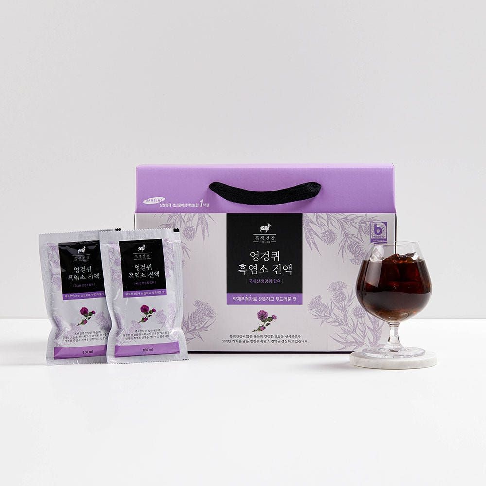 흑색건강 무약재 엉겅퀴 흑염소진액 흑염소즙 엑기스 (100ml x 30포)