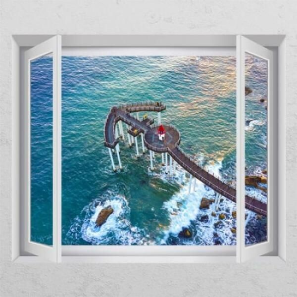 (현대Hmall) 아트박스/꾸밈 pr938-이가리닻전망대_창문그림액자