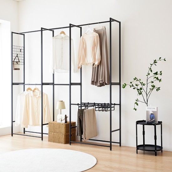 (주)베스트바이글로벌 [모빌리아]2100 키큰 확장형 시스템행거 철제 튼튼한 스탠드행거 MB1100005