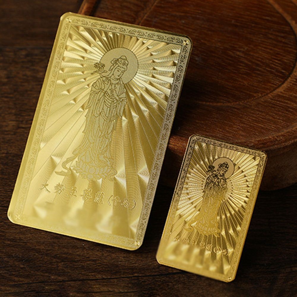 [굿씽컴퍼니 협력사]자유와 지혜의 힘을 상징하는 12지신 말띠 금속 부적 카드 당신의 여정을 비추는 행운