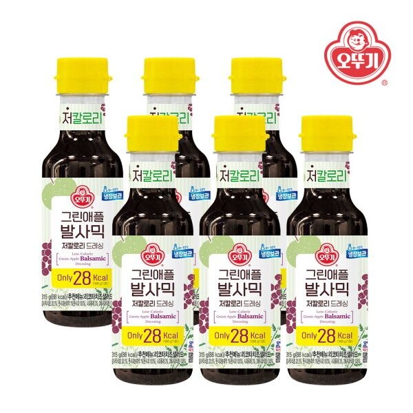 오뚜기 [오뚜기] 그린애플발사믹 저칼로리 드레싱 315g x 6개