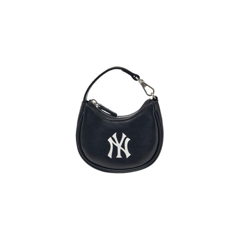 MLB 베이직 엠보 로고 미니백 키링 3APOM016N-50BKS