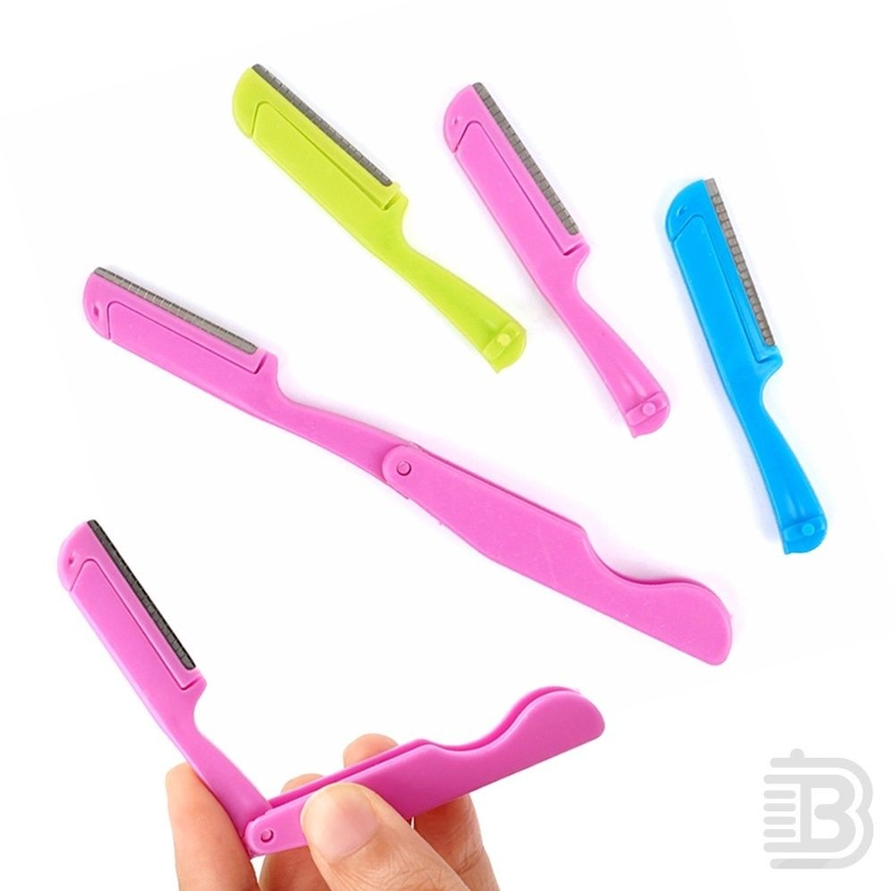 베스트퀄 눈썹정리칼 접이형 4P 눈썹다듬기 눈썹다듬는칼 눈섭정리기칼