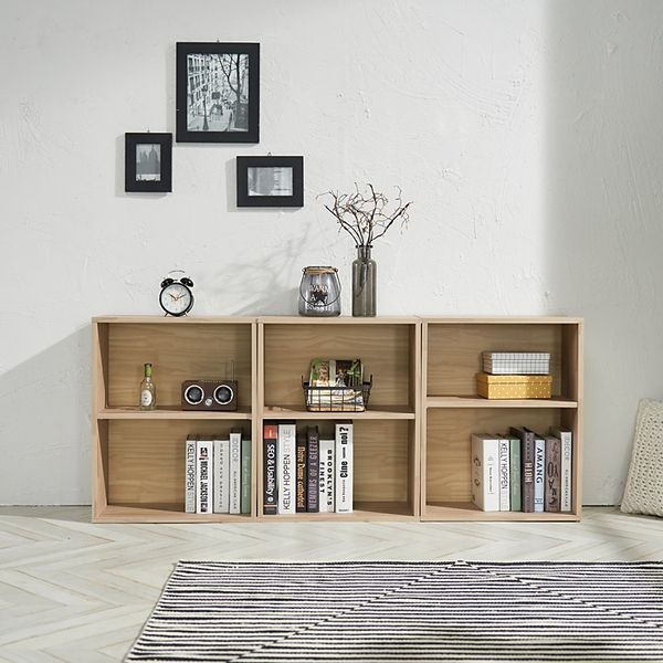 인터데코 (착불) 책장 3개 책꽂이 선반장 진열장 거실장 P0000QPJ