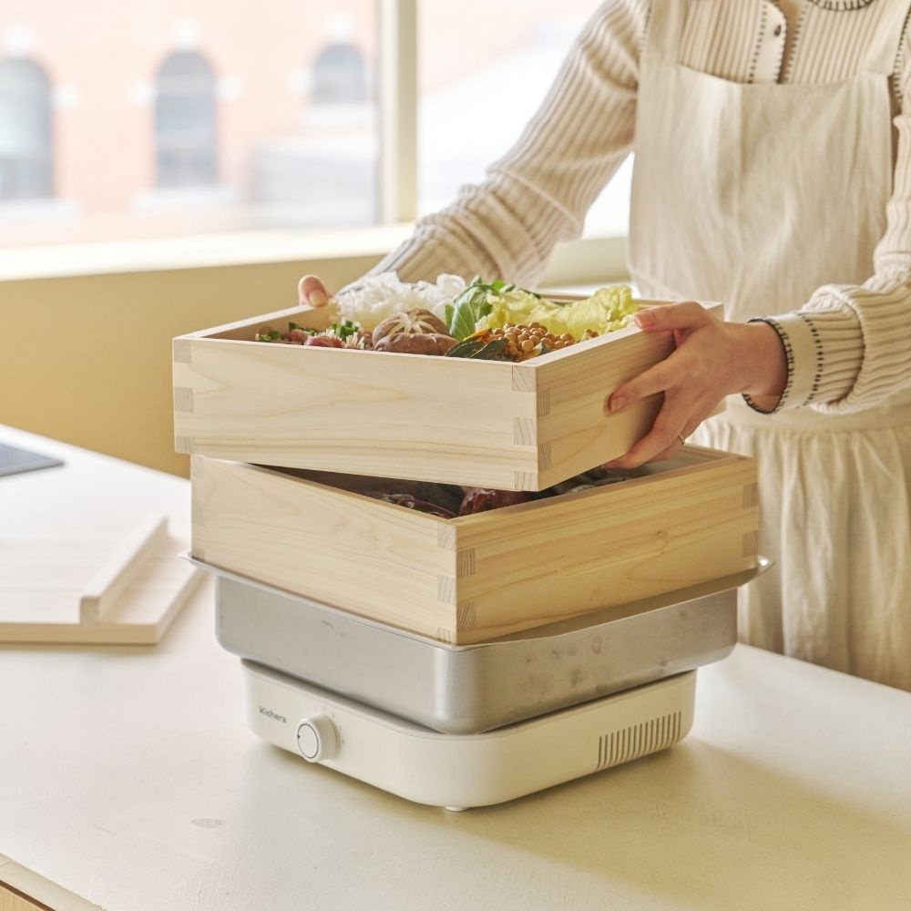 (현대Hmall) 동서가구 다찜 편백나무 찜기 2단 세트 DF925235