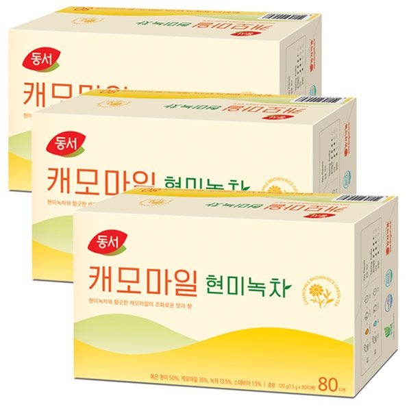 동서식품 동서 캐모마일 현미녹차, 1.5g, 240개