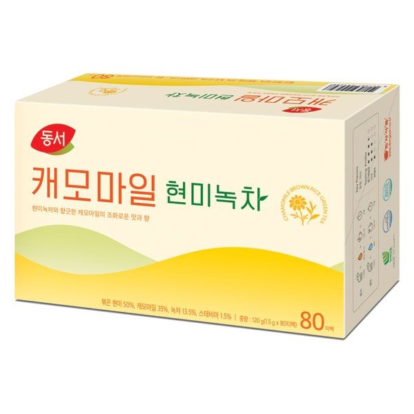동서식품 동서 캐모마일 현미녹차, 1.5g, 480개