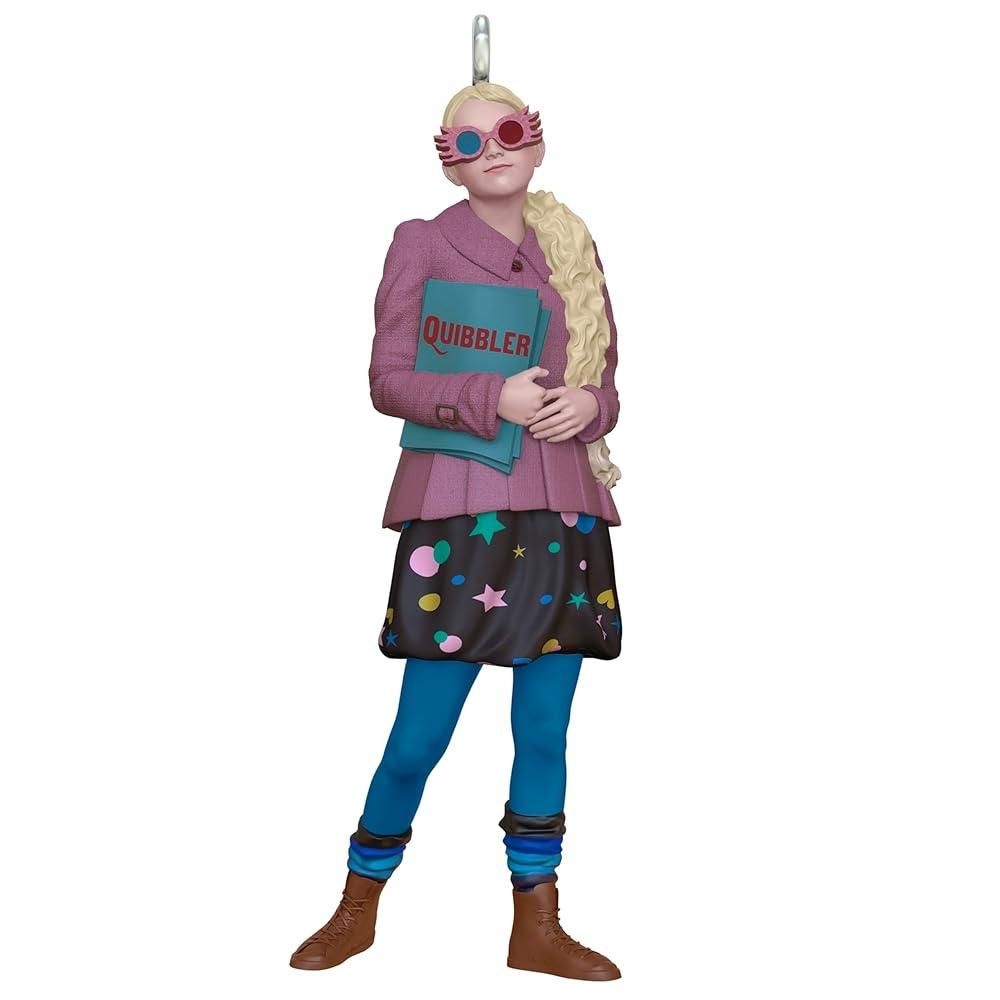 [해외] Hallmark Keepsake 3.8cm(1.5인치) 미니 크리스마스 장식품 2025, 해리 포터 루나 러브굿, 팬을 위한 선물