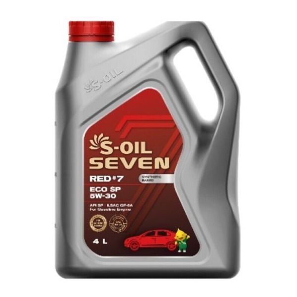 테온셀 S-OIL/에쓰오일/세븐 에코 5W30/4리터/SP/레드7/가솔린/LPG/엔진오일/합성유