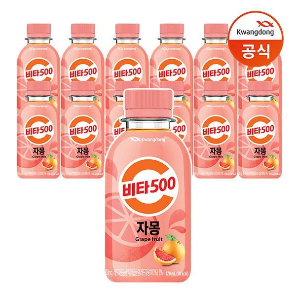 (현대Hmall) [광동직송] 비타500 자몽 170ml x12개