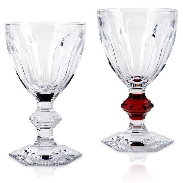 [BACCARAT][바카라] 바카랏 테이블웨어 글라스 세트 아코어 1841 클리어+루비 250ML 2PCS