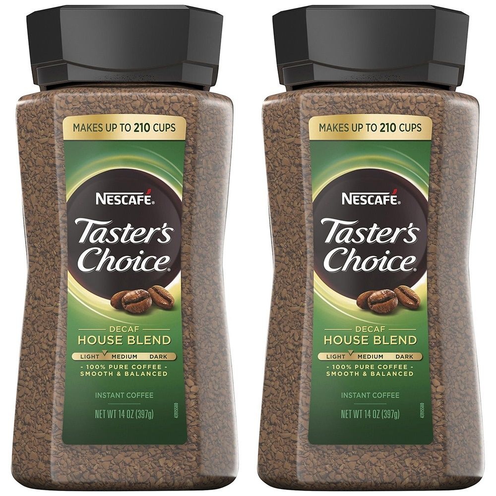 Nescafe [해외] Nescafe Taster's Choice Decaf House Instant Coffee 미국 네스카페 테이스터스 초이스 디카페인 하우스 인스턴트 커피 397g 2병