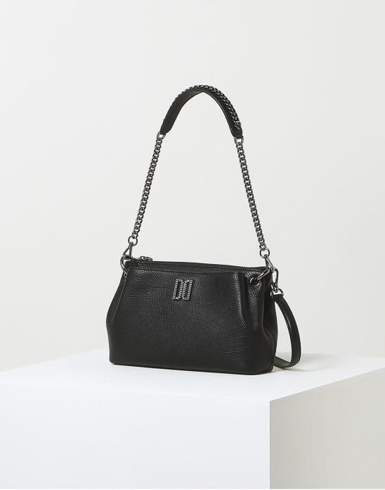 [롯데백화점] 닥스 ACC YD [22SS] [HILTON] 블랙 앤틱 DD장식 가죽 스몰 숄더백DCBA2E345 LE1208588706