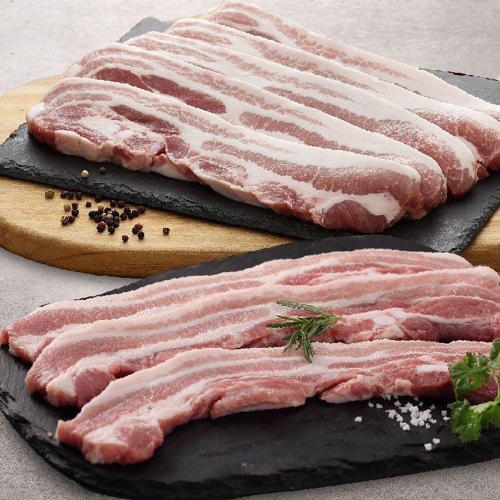 영주농협 (현대Hmall) [농협영주한우]국내산 냉장 돈육 캠핑 바베큐 (삼겹살+오겹살 400g 외 쌈장 모듬쌈채소 허브솔트 포함)