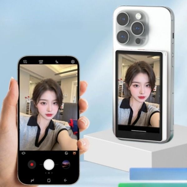 스마트폰 셀카용 후면스크린 고화질 휴대용 라이브 스트리밍 비디오 녹화 실시간 화면 미러링 휴대폰 액세서리